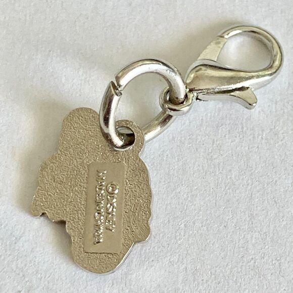 Vintage Disney Happy Donald Duck Clip On Charm Zipper Pull Bag Purse Signed Back - Picture 4 of 7